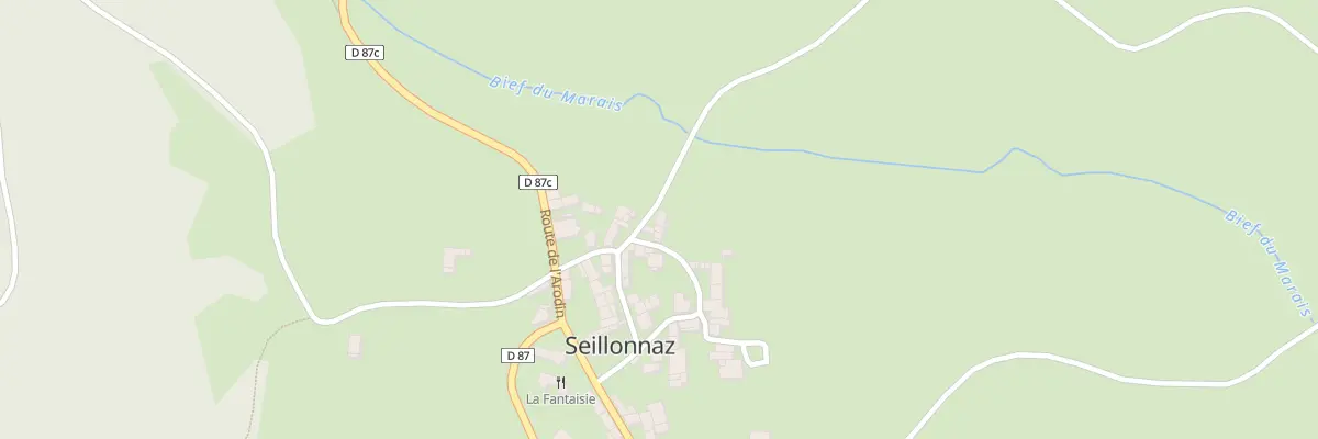 Plan du 100 Rue de la Cote du Riau à Seillonnaz