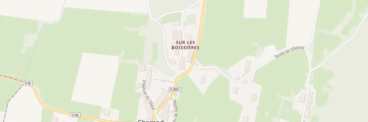 Plan du 8 Che des Boissieres à Charnod