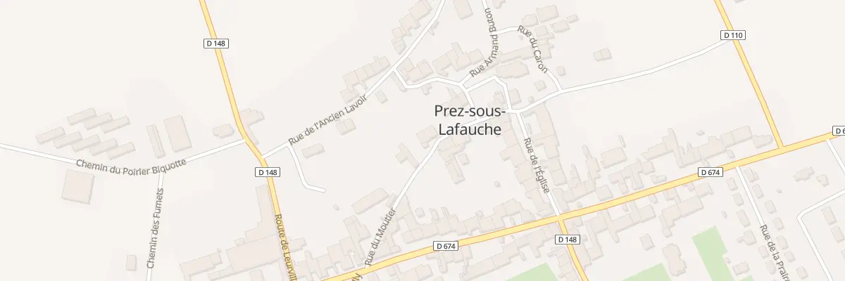 Plan du 5 Rue du Moutier à Prez-sous-Lafauche