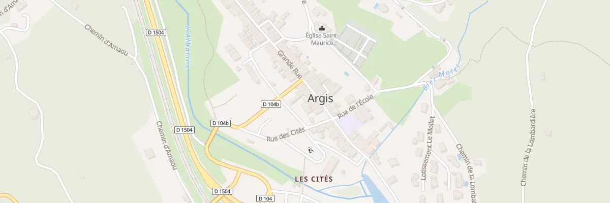 Plan du 28 Gr Grande Rue à Argis