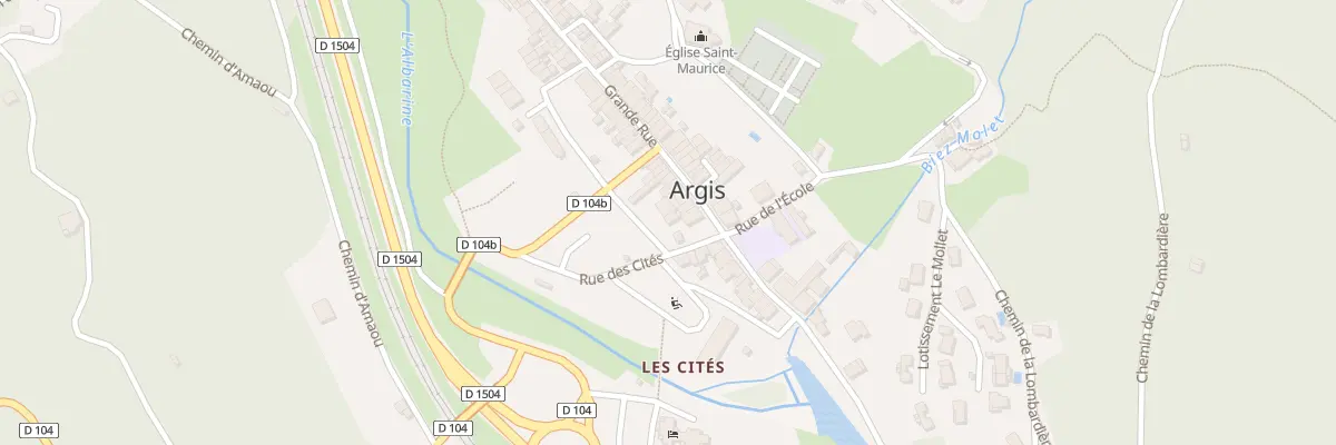 Plan du 24 Gr Grande Rue à Argis