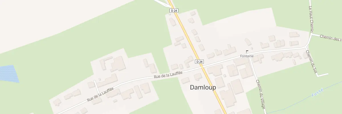 Plan du 2 Rue de la Laufee à Damloup