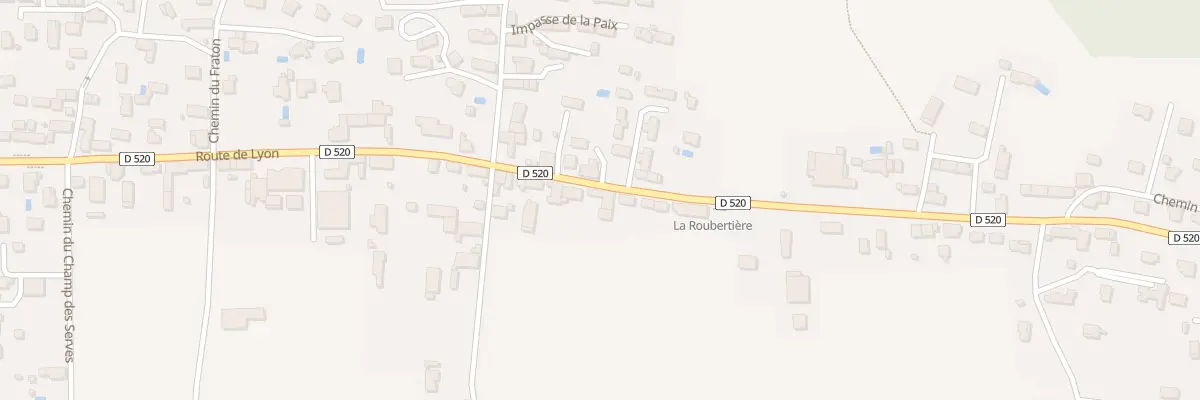 Plan du 105 Rte de Lyon à Apprieu