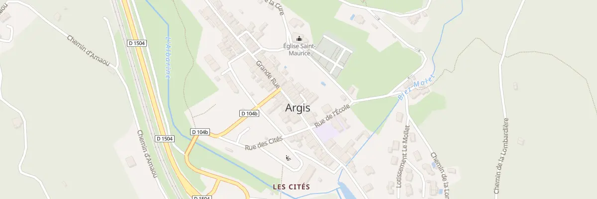 Plan du 17 Gr Grande Rue à Argis