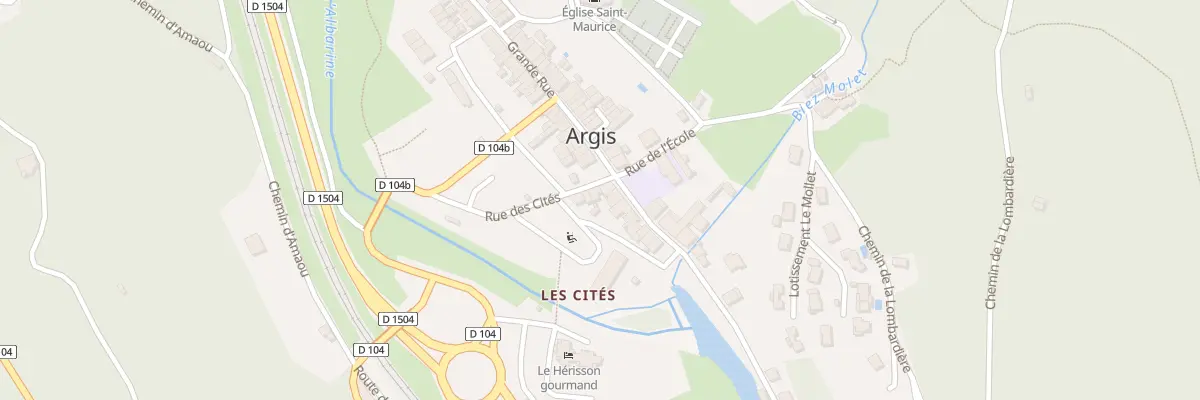 Plan du 7 Rue des CITES à Argis