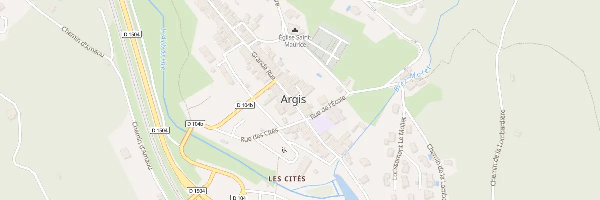 Plan du 13B Gr Grande Rue à Argis