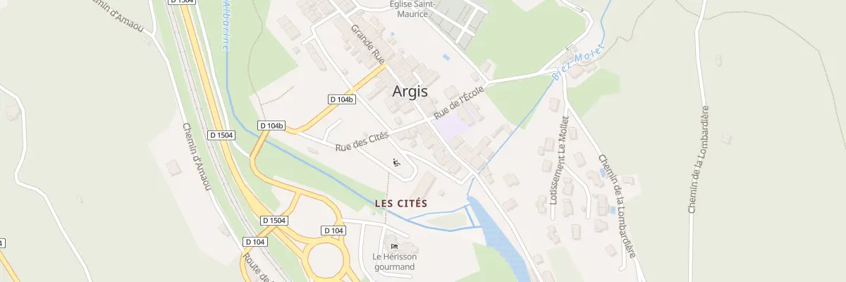 Plan du 16 Gr Grande Rue à Argis