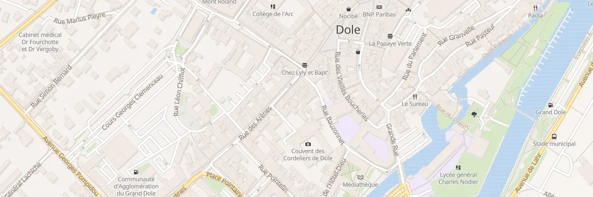 Plan du 31 Rue des Arènes à Dole