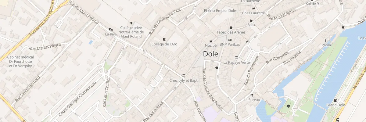Plan du 26 Rue des Arènes à Dole