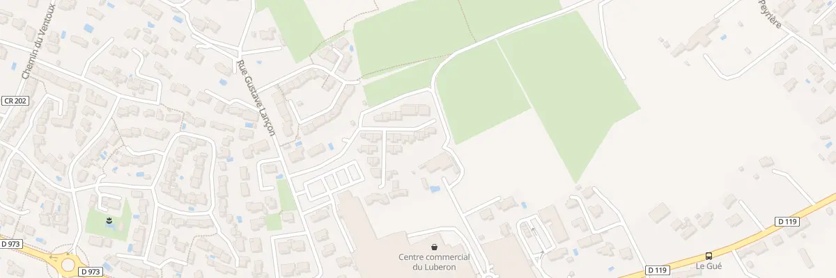 Plan du 9033F Rue Gustave Lançon à Pertuis