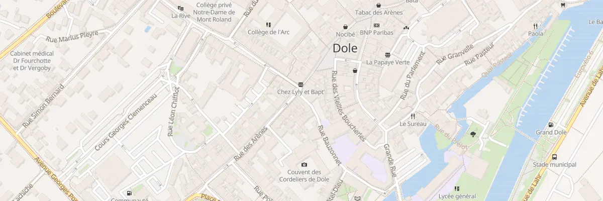 Plan du 21 Rue des Arènes à Dole