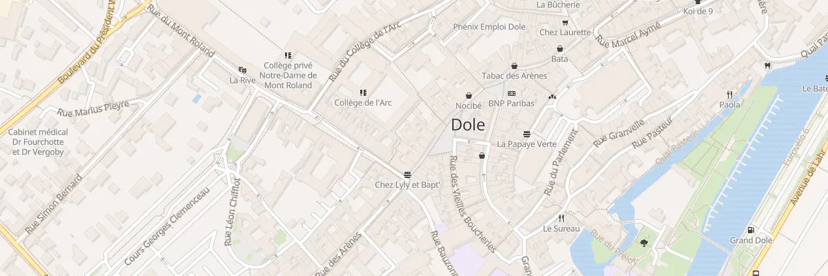 Plan du 24 Rue des Arènes à Dole