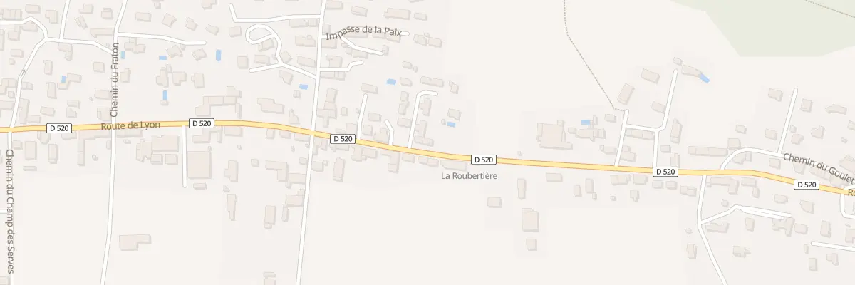 Plan du 118 Rte de Lyon à Apprieu