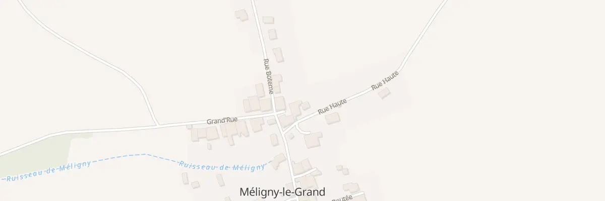 Plan du 5 Rue Haute à Méligny-le-Grand