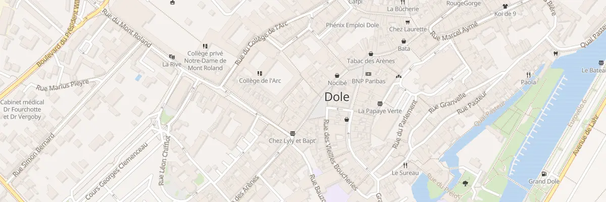 Plan du 22 Rue des Arènes à Dole