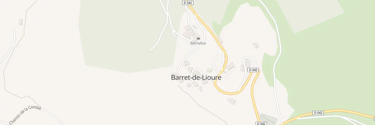 Plan du 5004 La Clastre à Barret-de-Lioure