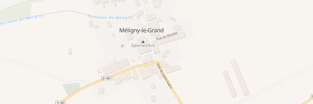 Plan du 1 Imp Begat à Méligny-le-Grand