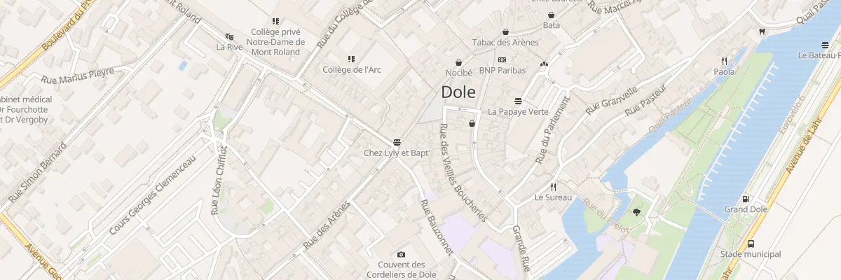 Plan du 15 Rue des Arènes à Dole