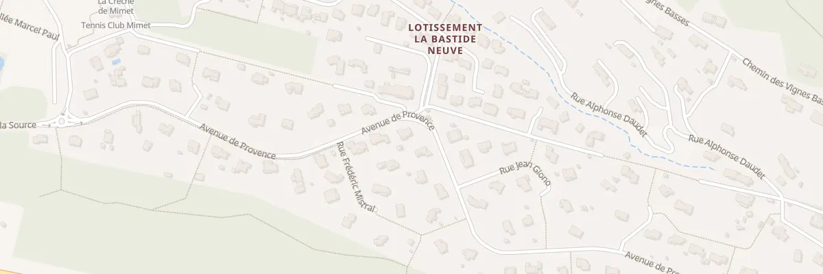 Plan du 26 Av de Provence à Mimet