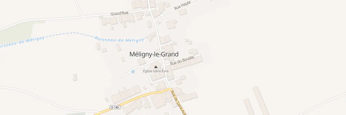 Plan du 1 Rue du Boutee à Méligny-le-Grand