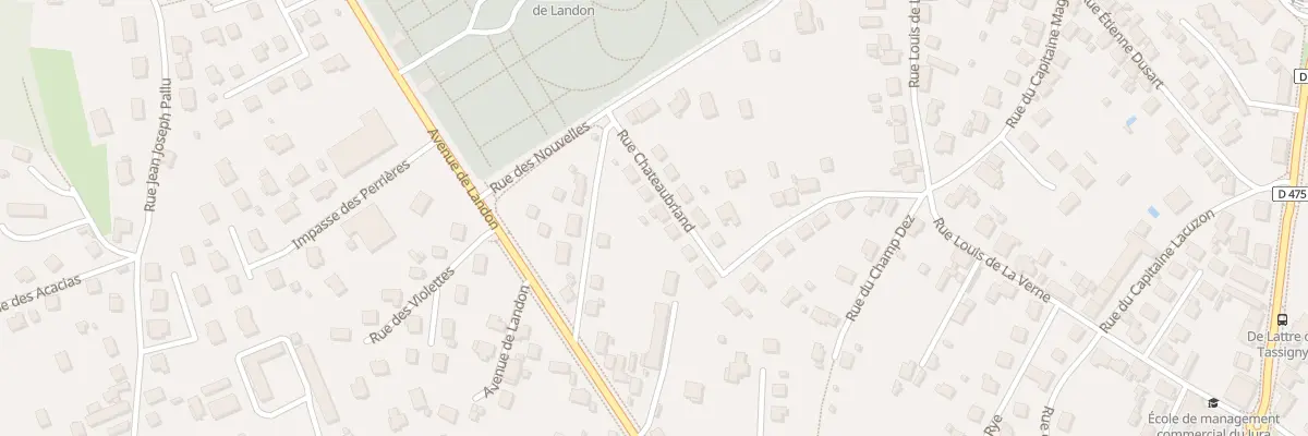 Plan du 28 Rue Chateaubriand à Dole