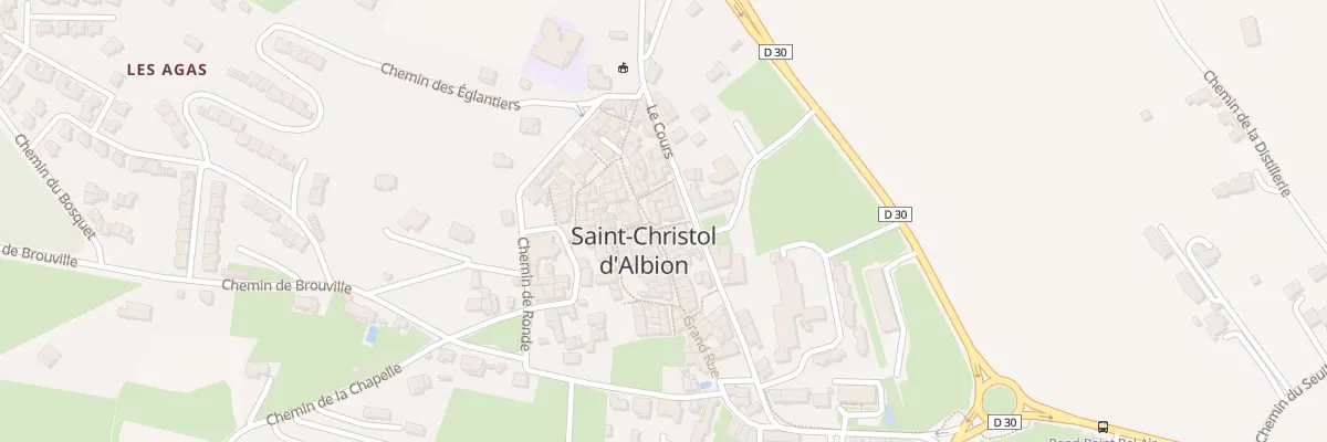 Plan du 2 Pl de la Poste à Saint-Christol