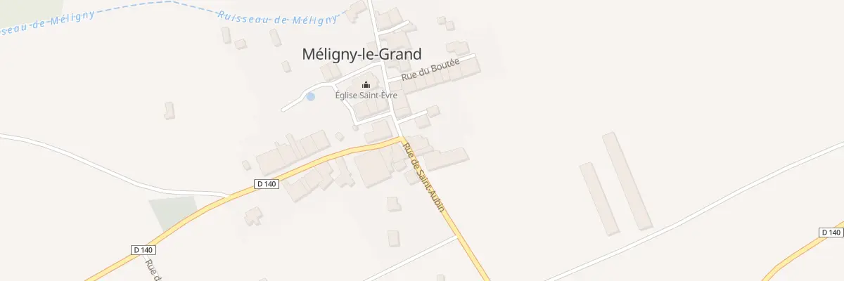 Plan du 2 Rue de Saint Aubin à Méligny-le-Grand