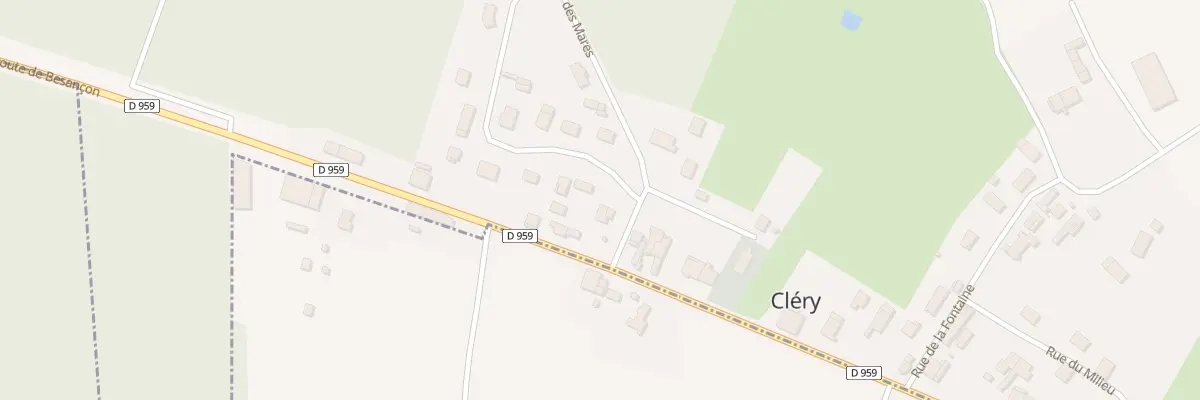 Plan du 1 Rue des Mares à Cléry