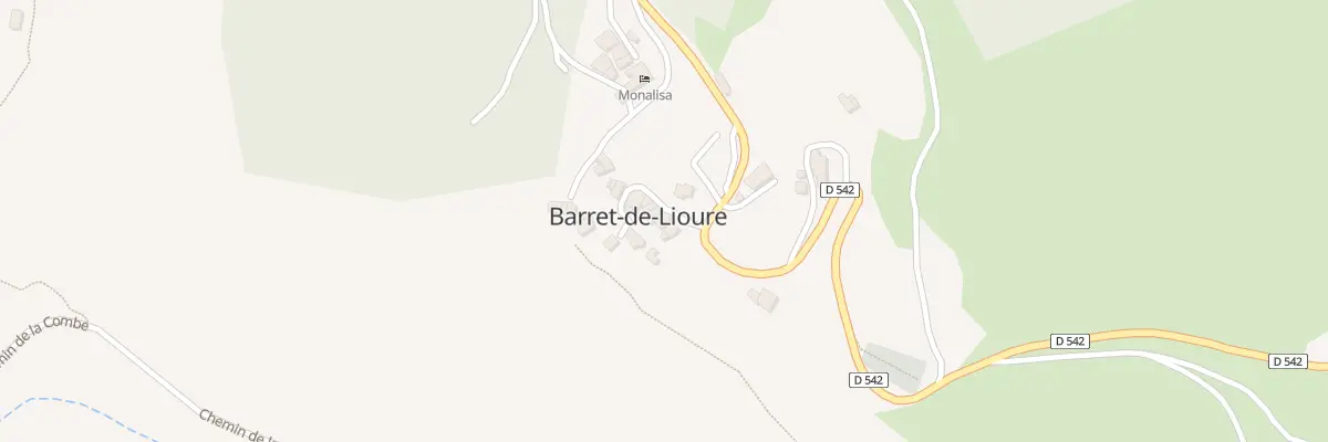 Plan du 5001 Le Village à Barret-de-Lioure