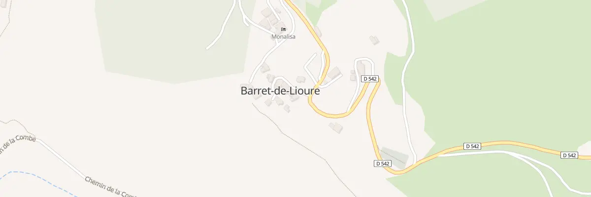 Plan du 5001 Le Village à Barret-de-Lioure