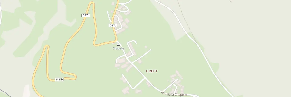 Plan du 5054 Crept à Seillonnaz