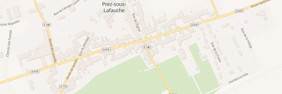 Plan du 27 Rte Nationale à Prez-sous-Lafauche