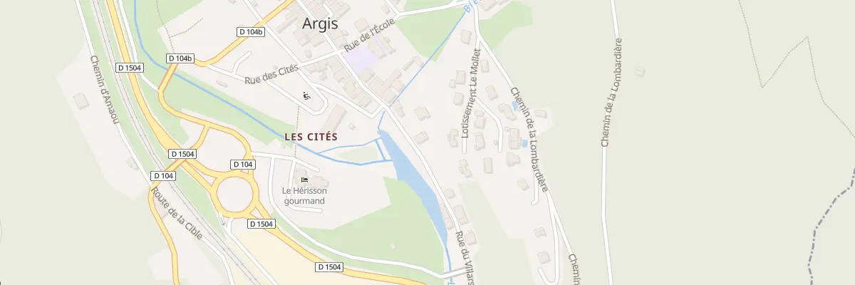Plan du 8 Rue du VILLARS à Argis
