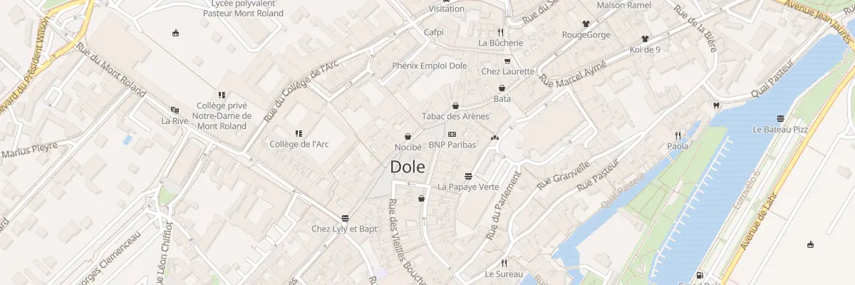 Plan du 5 Rue des Arènes à Dole