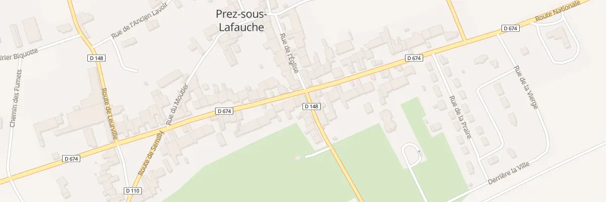 Plan du 25 Rte Nationale à Prez-sous-Lafauche