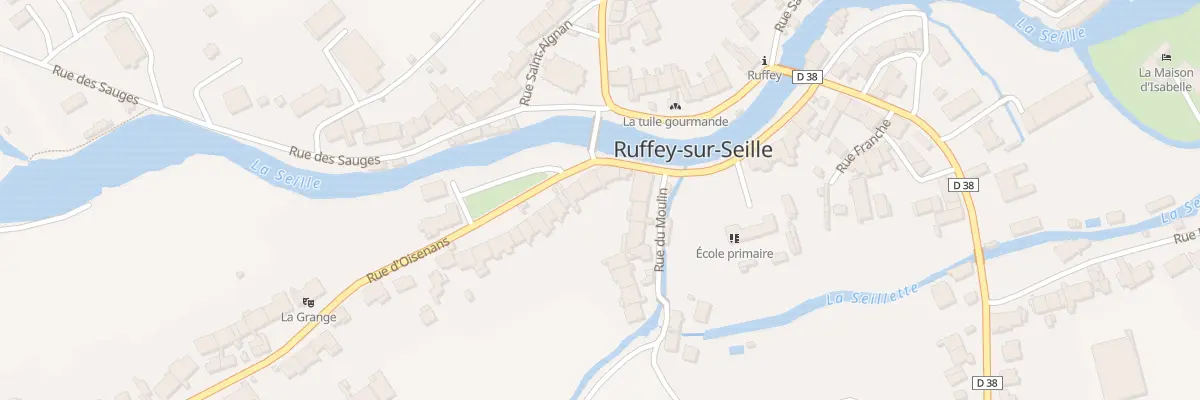 Plan du 1 Rue d’Oisenans à Ruffey-sur-Seille