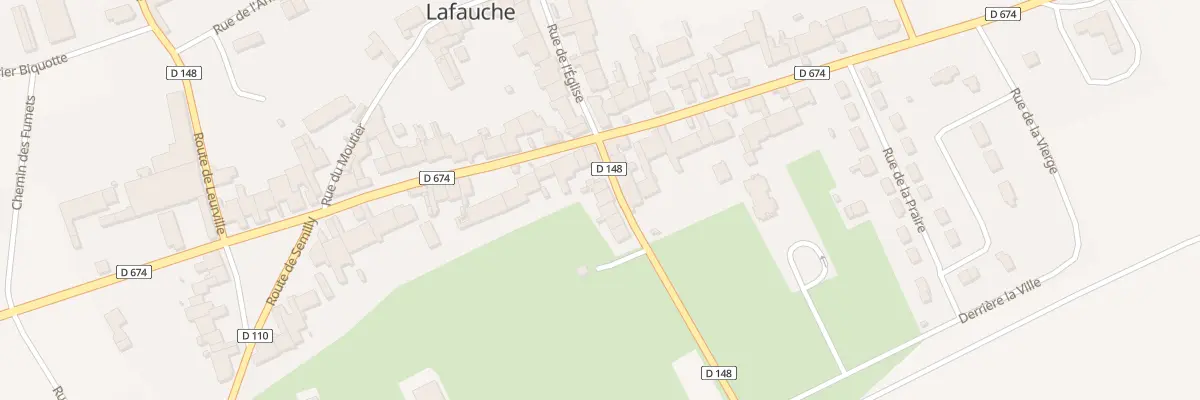 Plan du 2 Rte de la 2eme D.B. à Prez-sous-Lafauche