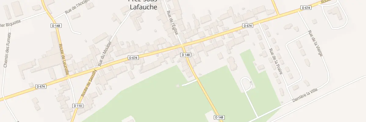 Plan du 9001 Rte de la 2eme D.B. à Prez-sous-Lafauche