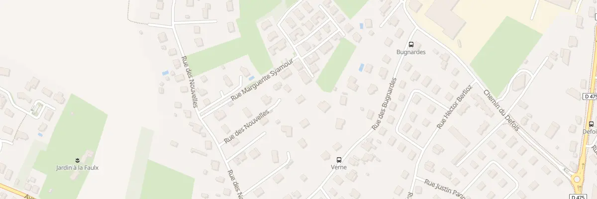 Plan du 61A Rue des Nouvelles à Dole