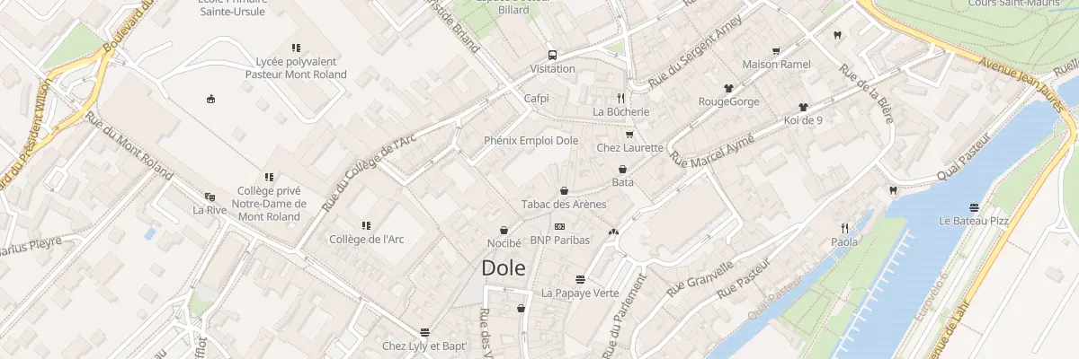 Plan du 4 Rue des Arènes à Dole