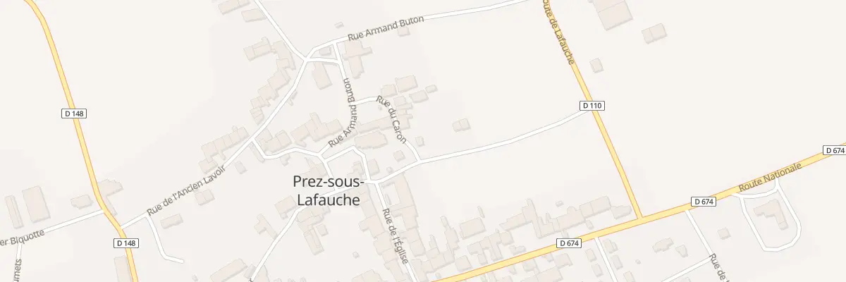 Plan du 2 Rue du Caron à Prez-sous-Lafauche