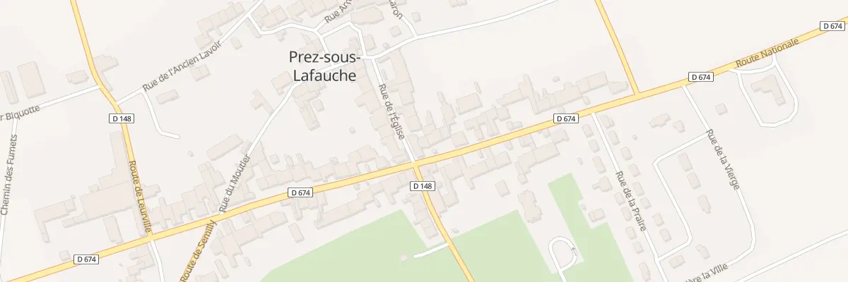 Plan du 30 Rte Nationale à Prez-sous-Lafauche