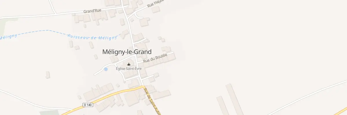 Plan du 16 Rue du Boutee à Méligny-le-Grand