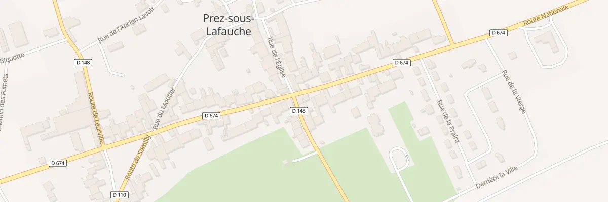 Plan du 23 Rte Nationale à Prez-sous-Lafauche
