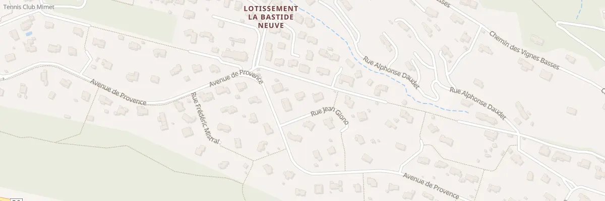 Plan du 1 Rue Jean Giono à Mimet