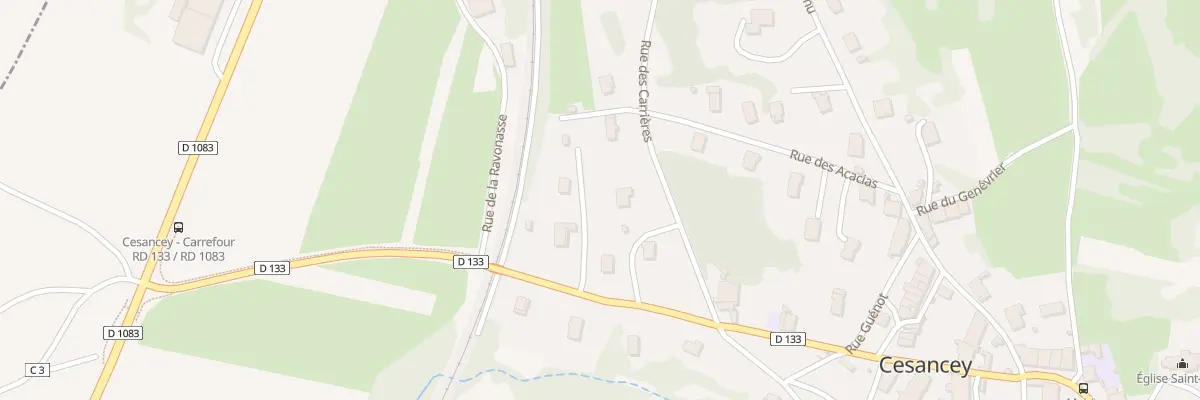 Plan du 105 Rue des Carrières à Cesancey