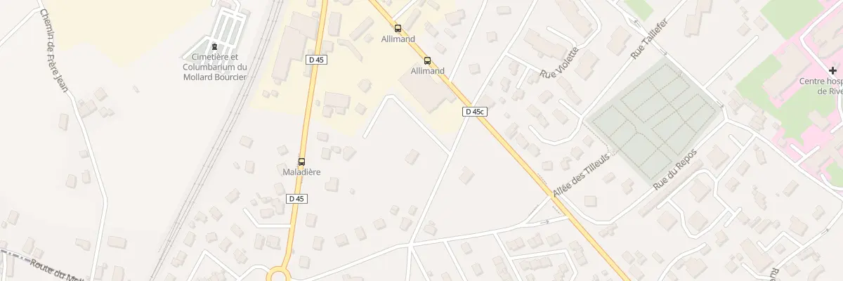 Plan du 45 All des Acacias à Rives