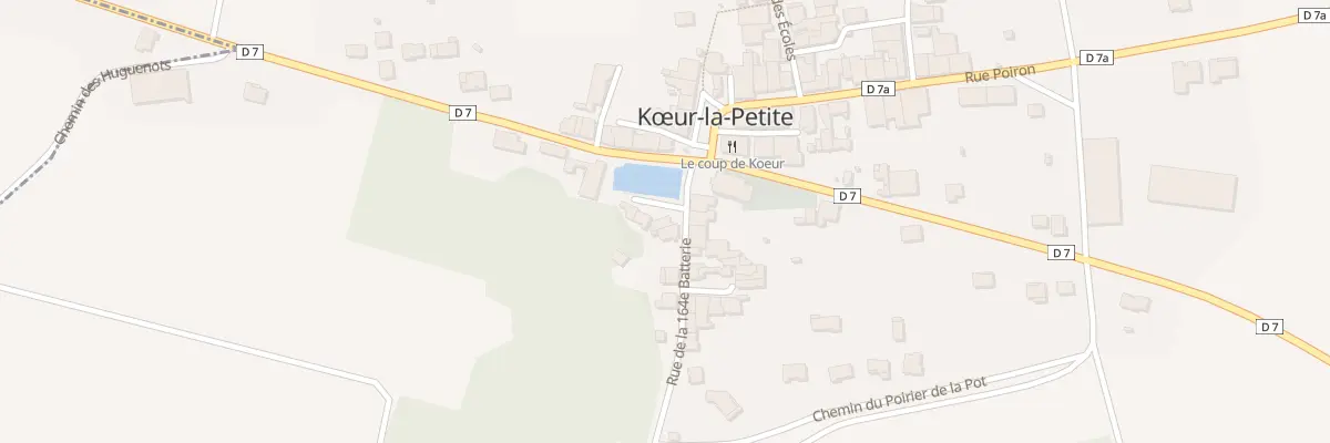 Plan du 1 Rue de la 164 Eme Batterie à Kœur-la-Petite