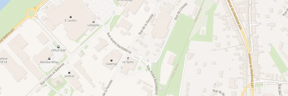 Plan du 6 Rue Andre Barthelemy à Lavans-lès-Dole
