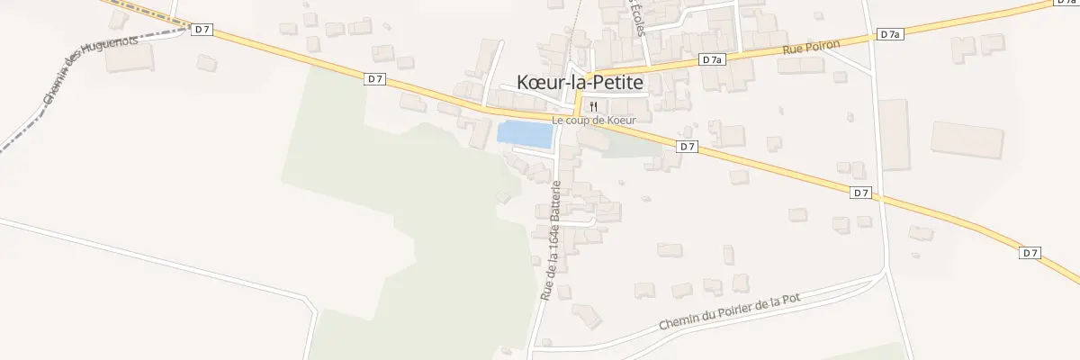 Plan du 3 Rue de la 164 Eme Batterie à Kœur-la-Petite